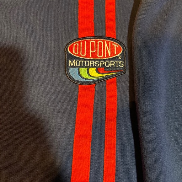 Vintage Chase Dupont Nascar Motorsport Blue Sweatshirt Mens XL - Picture 3 of 6